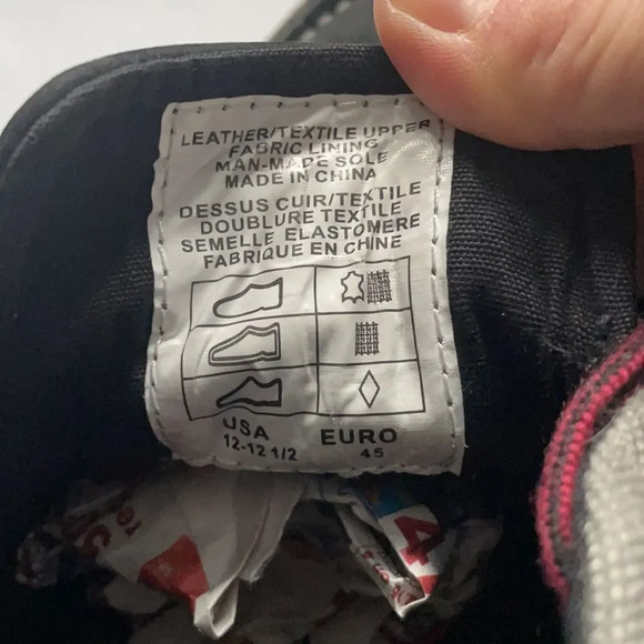 Pajar Canada hightop suede leather boat shoe Men’s size 12-12 1/2 Navy and gray - Picture 8 of 9